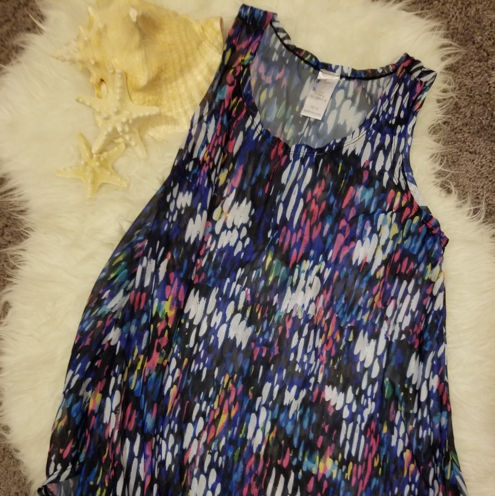 Sheer swimsuit cover-up
